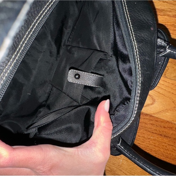 VINTAGE DIOR BLACK SADDLE BOWLER BAG WITH CARD AND KEY - Picture 3 of 9